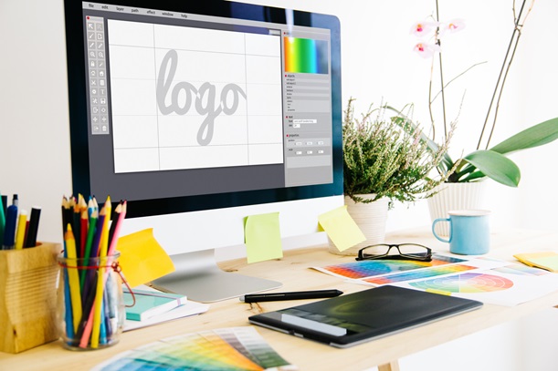 graphic designer workspace
