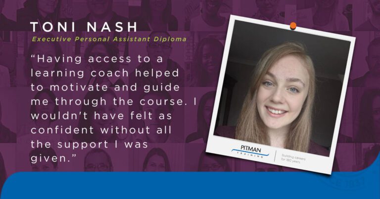 Toni Nash is the latest Pitman Training Graduate to defy the odds and secure a job in the COVID-19 era