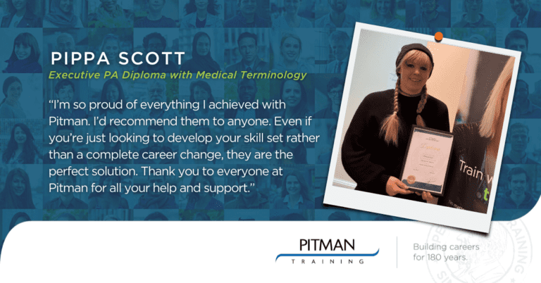 Pippa Scott, Executive PA Diploma with Medical Terminology