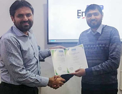 Haroon Zafar successfully completed his “Professional Pitman English Program”
