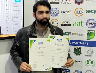 Adnan Jamil got a Job after successfully completing Shorthand Course