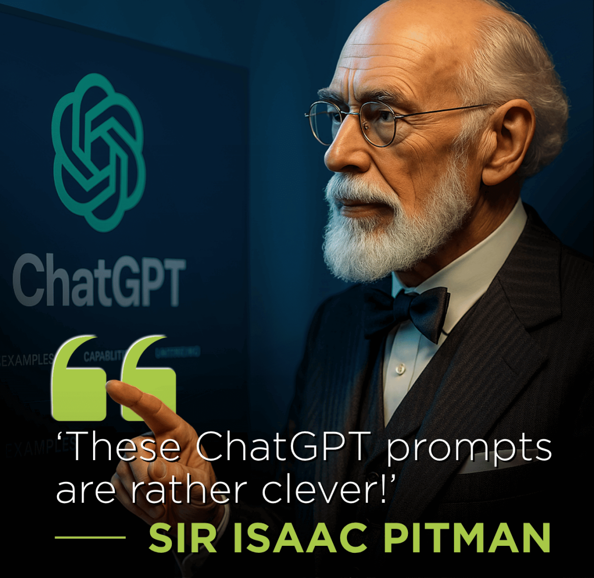 Sir Isaac Pitman founder endorses ChatGPT prompts for CV writing