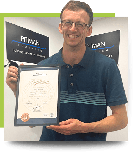 Ross McLean, Data Analyst Diploma graduate through Amazon Career Choice programme, Pitman Training